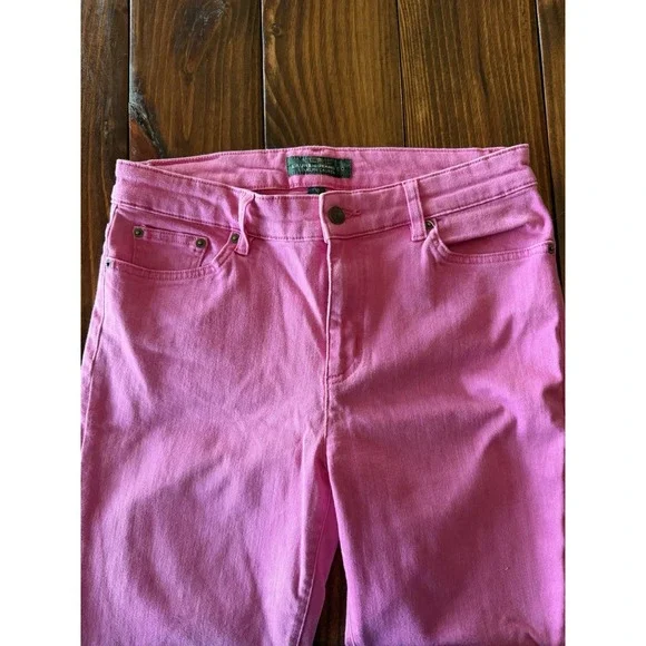Polo Ralph Lauren Tompkins Skinny Straight Jeans Streetcore Southern Derby Sz 10 - Picture 3 of 9